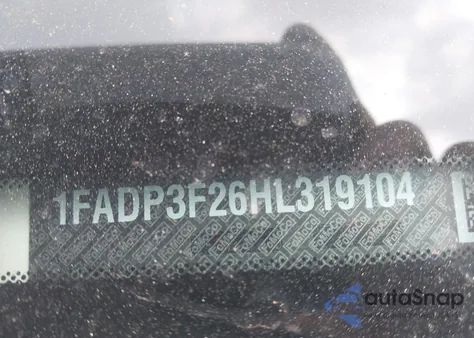 2017 Ford Focus Se z USA, uszkodzony, nr VIN 1FADP3F26HL319104